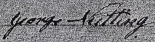 George Nutting signature