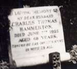 Charles T Hammerton memorial