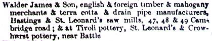 James Walder Kellys 1890 Hastings