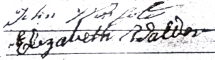 Elizabeth Walder signature