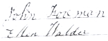 Ellen and John Foreman signatures